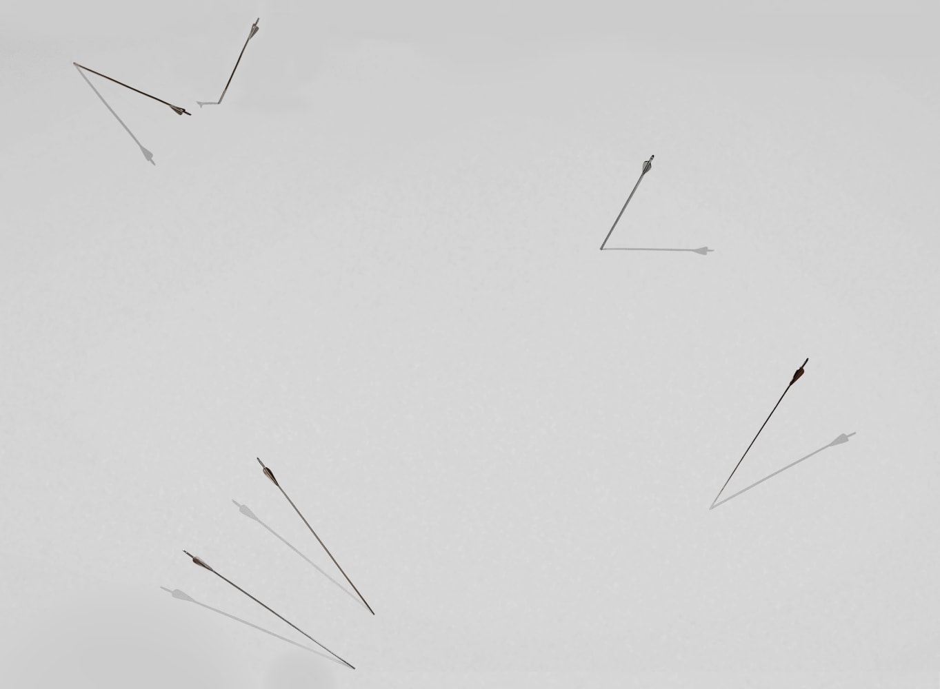Olivia Erlanger
Eros, 2024
Four polished aluminum arrows
Dimensions variable