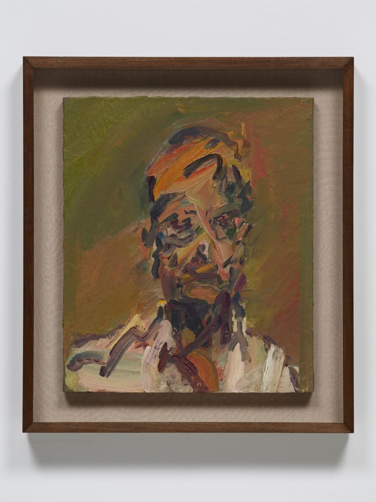Frank Auerbach
Head of David Landau, 2004-5
Oil on canvas
26 1/8 x 22 inches
(66.3 x 55.9 cm)
Private Collection