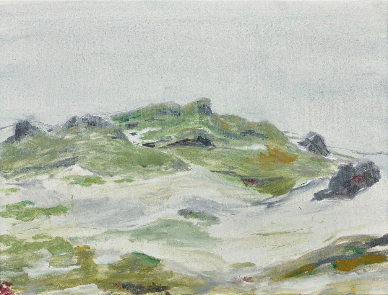 Ragnar Kjartansson
Eldhraun, 2019
Oil on canvas
31 1/2 x 41 3/8 inches
(80 x 105 cm)