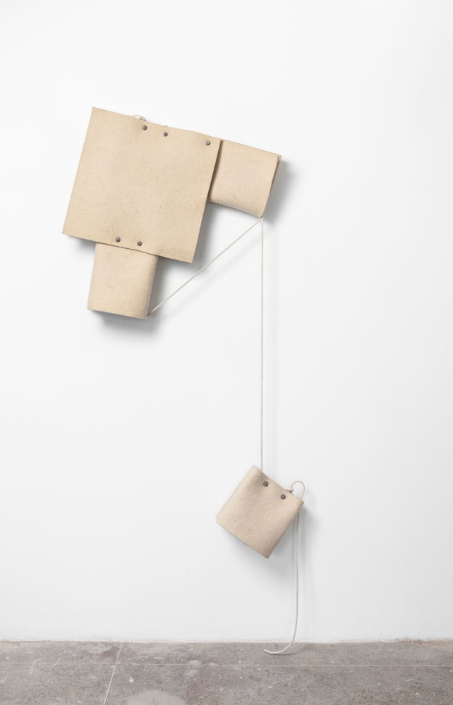 Tunga
Albino, 1982
Cotton felt, cotton rope, and hardware
98 3/8 x 66 7/8 x 3 7/8 inches
(250&amp;nbsp;x 170&amp;nbsp;x 10 cm)