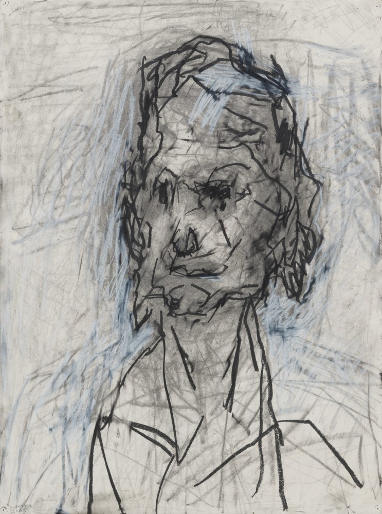 Frank Auerbach
Head of Ruth Bromberg, 2003
Pencil, graphite, and chalk on paper
30 1/8 x 22 1/2 inches
(76.5 x 57.1 cm)
Private Collection