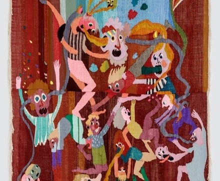 Forrer red tapestry