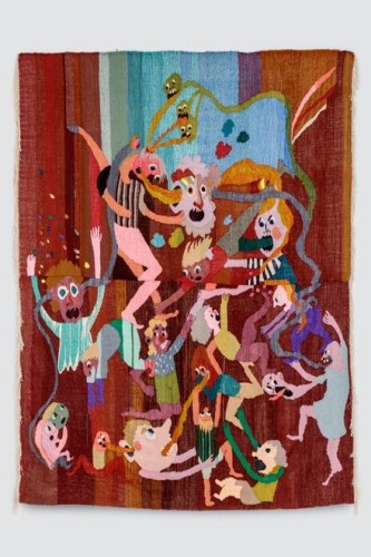 Forrer red tapestry