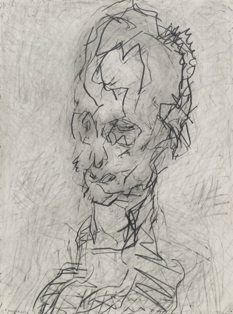 Frank Auerbach
Head of William Feaver, 2003
Pencil and graphite on paper
30 x 22 1/2 inches
(76.2 x 57.1 cm)
Private Collection