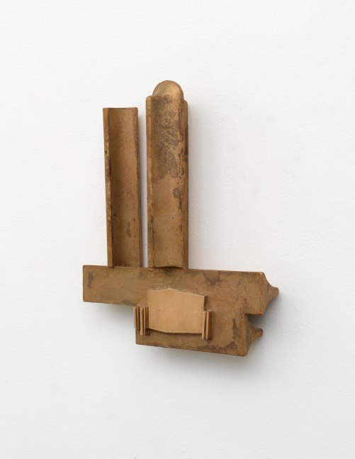 Richard Rezac
Stance (promptor), 2019
Cast bronze
13 1/2 x 11 1/2 x 3 inches
(34.3 x 29.2 x 7.6 cm)