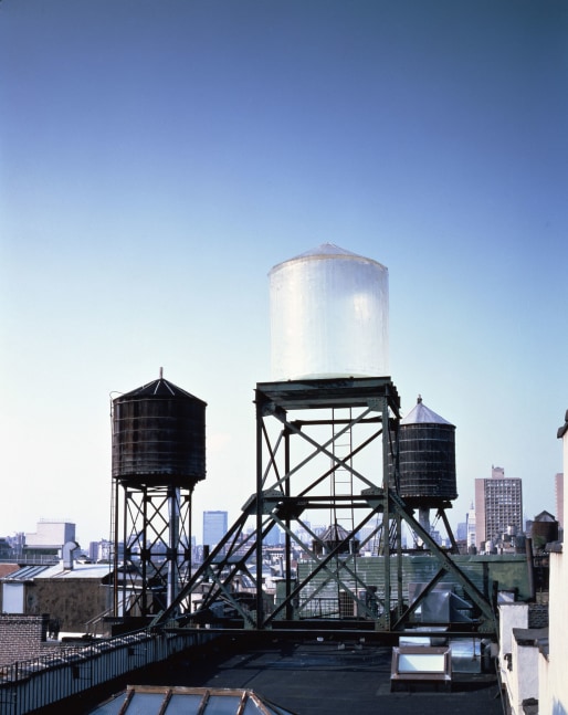 Rachel Whiteread
Water Tower, 1998
Resin and steel
134 x 96 inches
(340.4 x 243.8 cm)