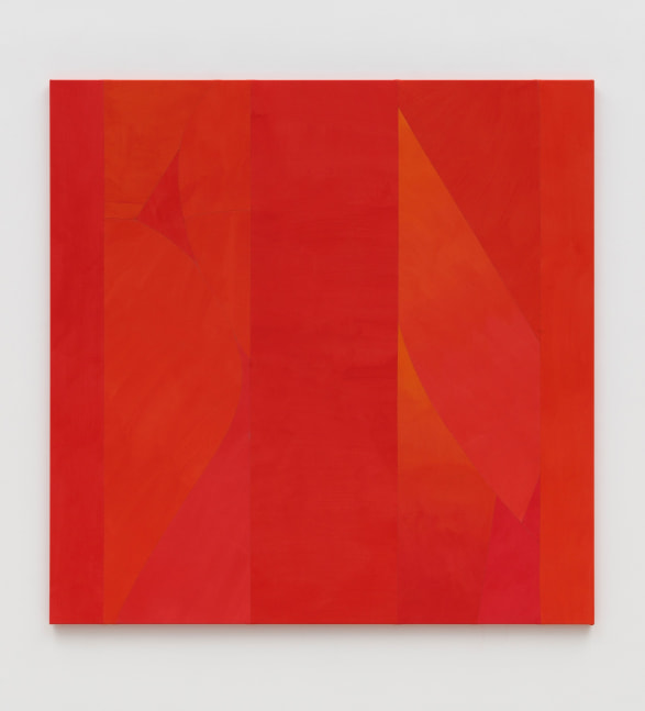Sarah Crowner
Red on Pink and Orange, 2024
Acrylic on canvas, sewn
72 x 72 inches
(182.9 x 182.9 cm)