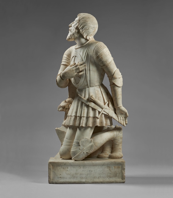 Giovanni da Nola (1478-1559)
Effigy of Riccardo Rota (d. 1392), c. 1540-1550
Italy, Naples, Rota Chapel in San Domenico Maggiore
Marble
50 3/4 x 23 5/8 x 17 inches
(129 x 59.9 x 43.2 cm)